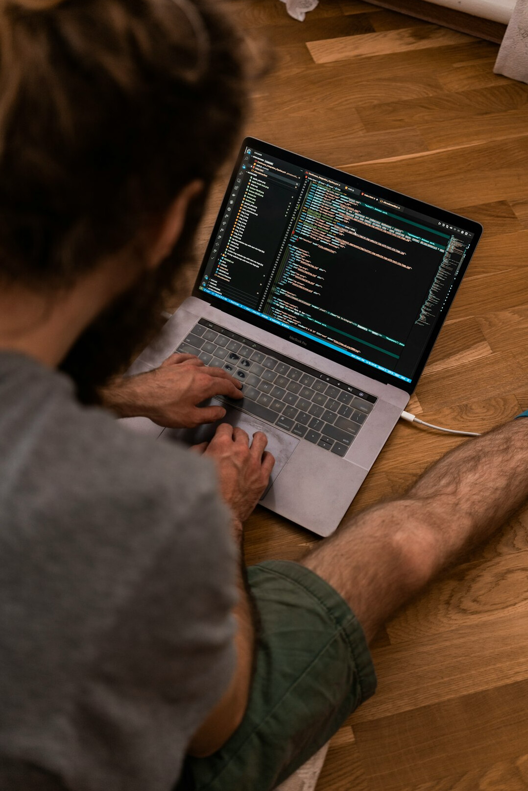 japanese programmer coding
